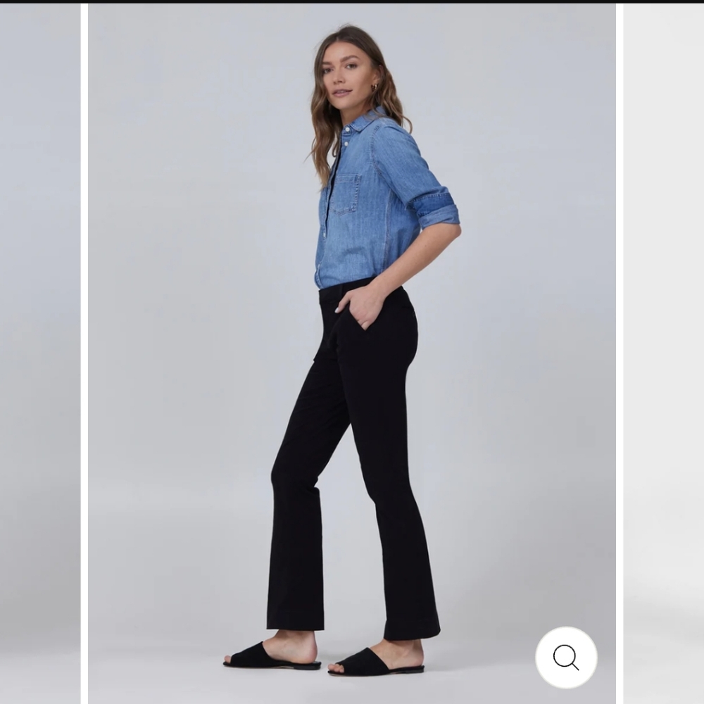 LILA RYAN THE JENALYN BOOTCUT TROUSER SIZE 0 BLACK.